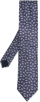 Lanvin fish pattern tie - men - Silk - One Size