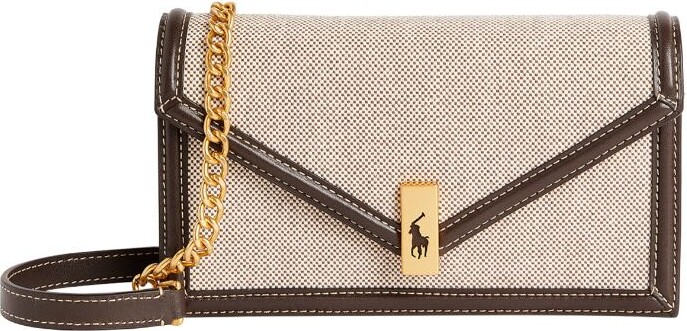 Louis Vuitton Mini pochette with golden chain and zip Chestnut