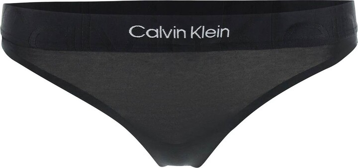 Calvin Klein Embossed Icon Thong - ShopStyle