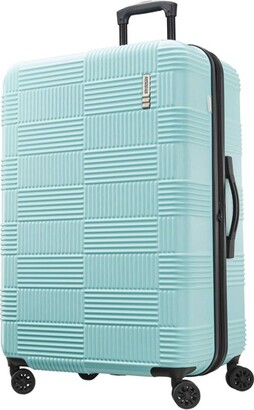 American Tourister NXT Checkered Hardside Carry On Spinner Suitcase - Sage  Green