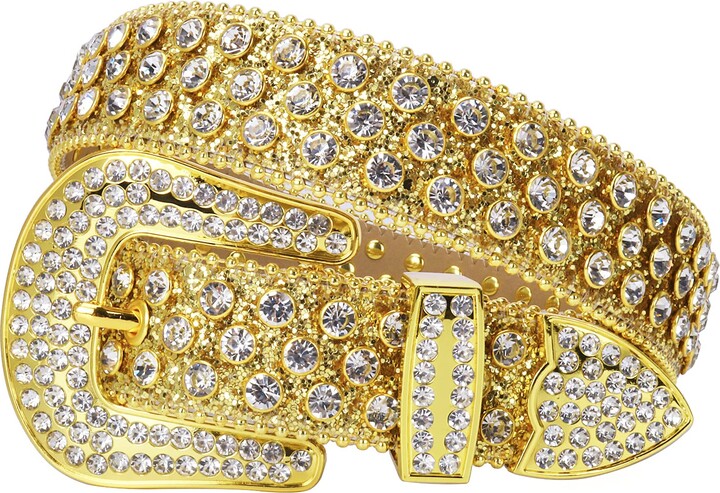 gold rhinestone belt