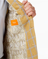 Thumbnail for your product : Tallia Men's Slim-Fit Yellow and Gray Windowpane Sport Coat