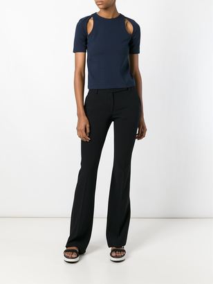 Alexander Wang T By cut-out shoulder top