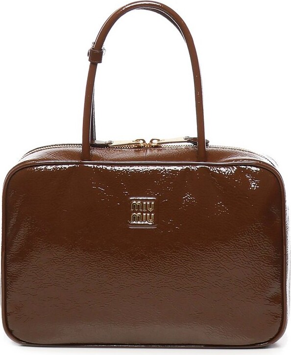 Miu Miu Logo-Lettering Zipped Handbag