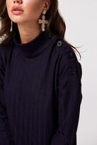 Thumbnail for your product : Girls On Film Nimble Navy Rib Button Jumper Co-ord