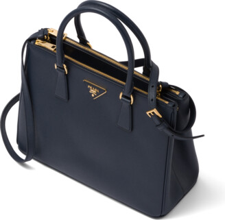 Prada Large Galleria Saffiano Leather Bag, Women, Baltic Blue