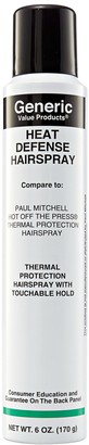 Generic Value Products Compare To Paul Mitchell Heat Defense Hairspray Compare to Paul Mitchell Express Style Hot off the Press
