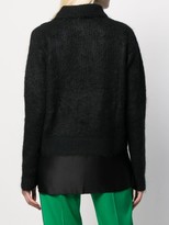 Thumbnail for your product : No.21 Layered-Hem Sweater