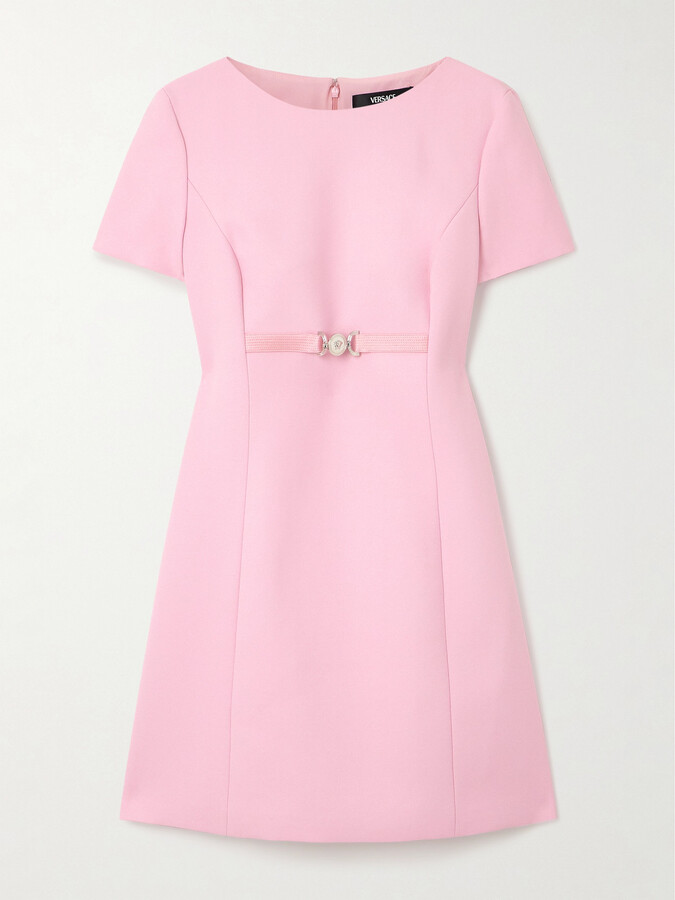 Versace - Embellished Crepe Mini Dress - Pink