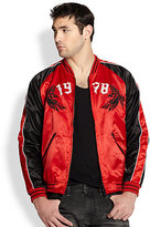 Thumbnail for your product : Diesel Embroidered Satin Bomber Jacket