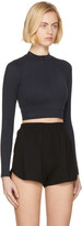Thumbnail for your product : Norba Black Crop Sport Top