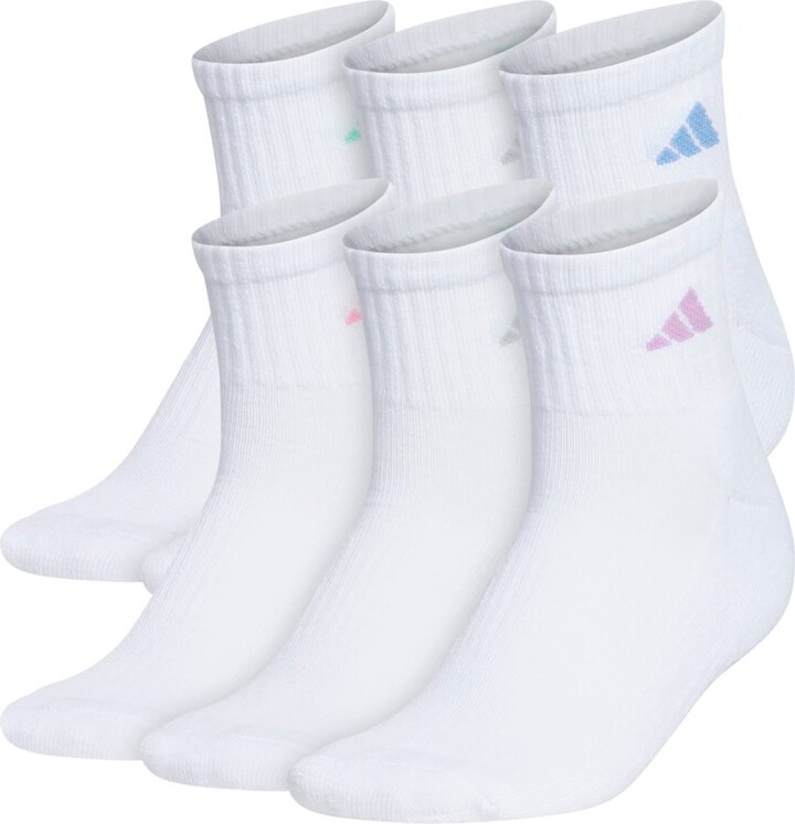 adidas Athletic Cushioned Crew Socks - Pack of 6