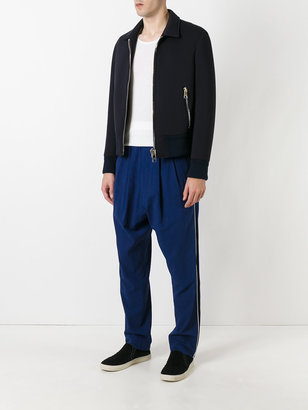 Haider Ackermann dropped crotch tapered track pants - men - Cotton/Acetate/Rayon - S
