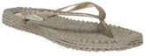 Thumbnail for your product : Ilse Jacobsen New Womens Metallic Nude Cheerful 01 Rubber Sandals Flats Slip On