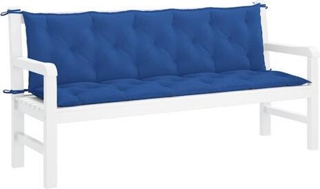 VidaXL Indoor/Outdoor Bench Cushions 2 pcs, Patio Loveseat Cushions, Porch Swing Seat Cushions, Non-slip, Water-Repellent, Breathable, Resilient,...