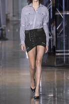Thumbnail for your product : Anthony Vaccarello Cotton Mini Skirt - Black