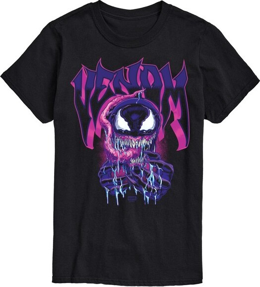 Venom Men'sVenomPurpleShortSleeveGraphicT-Shirt-Black-5XBigandTall