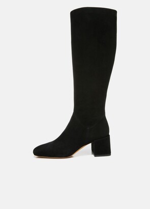 vince black suede boots