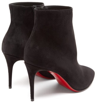 Christian Louboutin Eloise 85 Suede Ankle Boots - Black