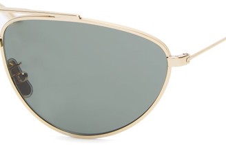 Celine Aviator Metal Sunglasses - Green Gold