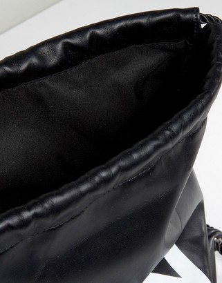 Missguided Londunn Faux Leather Drawstring Bag