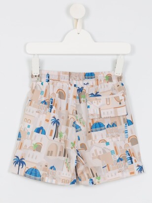 Lygia & Nanny Jake Santorini-print swim shorts