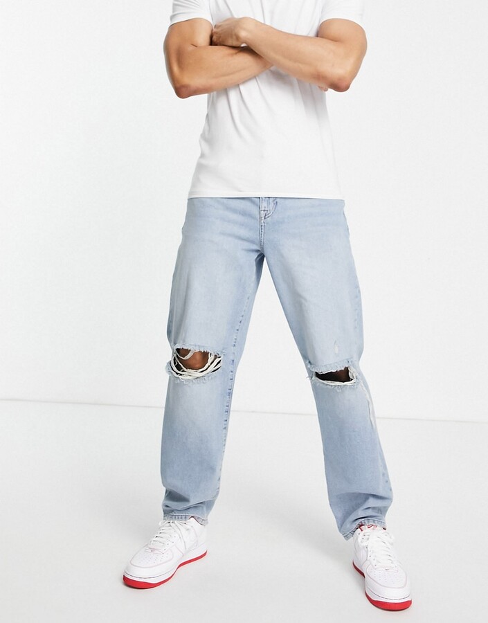 Understand And Buy Mens Light Blue Baggy Jeans Cheap Online