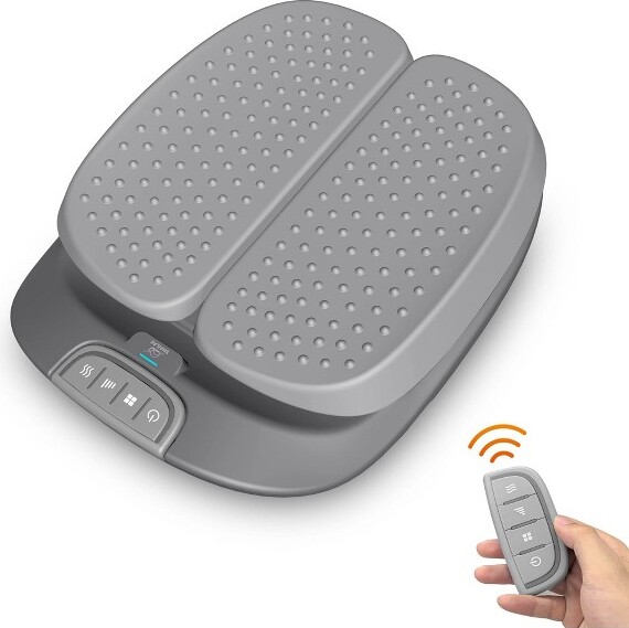 SnailaxVibrationFootMassagerwithHeat-RemoteControl&AdjustableGray