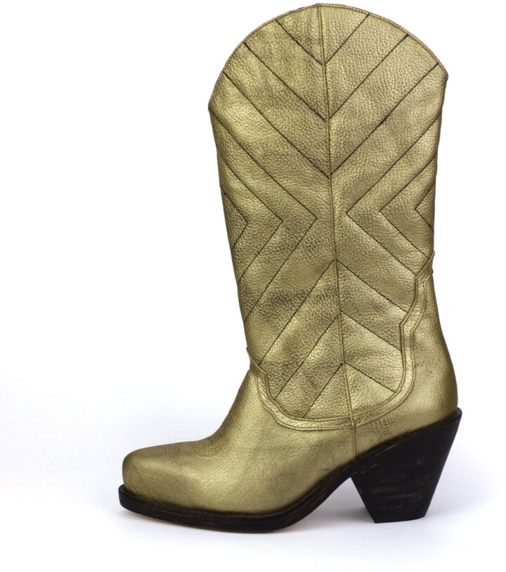 Preston Zly - Cowgirl Boot - Gold - ShopStyle
