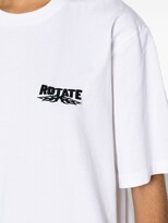 Thumbnail for your product : Rotate by Birger Christensen Enzyme logo-embroidered T-shirt