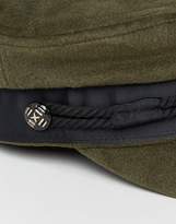 Thumbnail for your product : ASOS Design Khaki High Crown Baker Boy Hat
