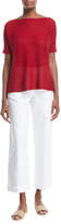 Thumbnail for your product : Loro Piana Linen/Silk Boat-Neck Top