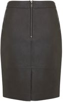 Thumbnail for your product : Mint Velvet Black Zip Leather Pencil Skirt