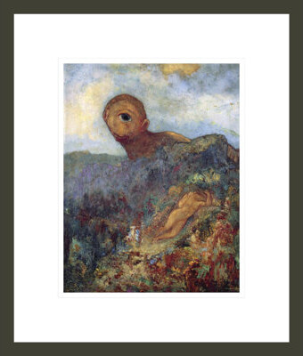 1000Museums The Cyclops by Odilon Redon -Framed Giclee Print
