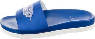 Buscemi Satin Printed Slides w/ Tags