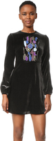 Thumbnail for your product : Cynthia Rowley Velvet Bell Sleeve Dress