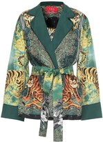 Thumbnail for your product : F.R.S For Restless Sleepers Giocasta printed silk jacket