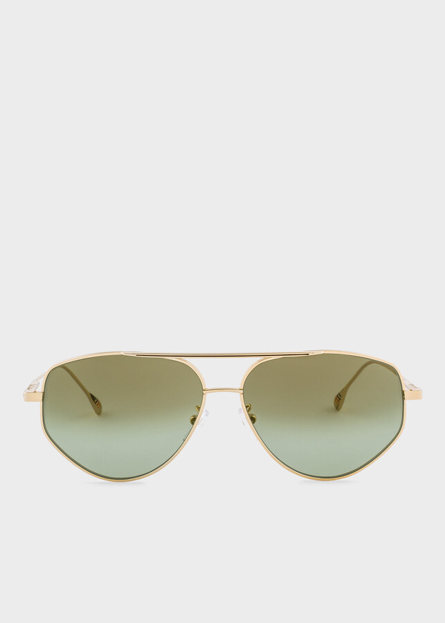 Paul Smith Gold 'Drake' Sunglasses ShopStyle