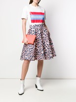 Thumbnail for your product : Calvin Klein Leopard Print Full Skirt