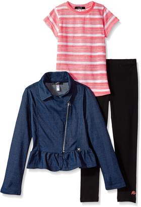 Kensie Toddler Girls' Jacket, Knit Top and Legging Set (More Styles Available)