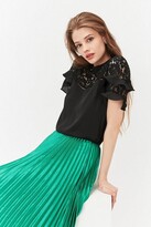 Thumbnail for your product : Coast Short Sleeve Lace And Ruffle Shell Top
