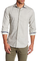 Thumbnail for your product : Ganesh Long Sleeve Trim Fit Scalloped Print Shirt