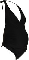 Thumbnail for your product : boohoo Maternity Bump Control Halterneck Swimsuit
