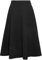 Bottega Veneta - Wool-crepe Midi Skirt - Black