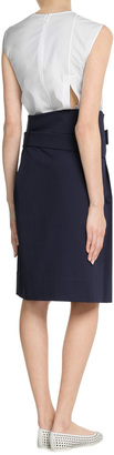 Jil Sander Color-Block Cotton-Twill Dress