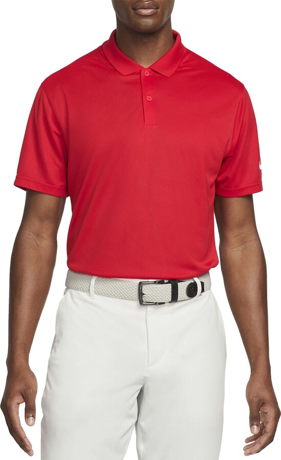 Nike Men's Dri-FIT Victory Solid OLC Golf Polo, Small, University Red