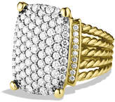Thumbnail for your product : David Yurman Wheaton Ring with Diamonds in Gold, Size 7