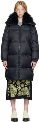 Army by Yves Salomon Yves Salomon - Army Black Quilted Down Coat