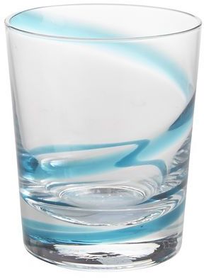 Pier 1 Imports Turquoise Spiral Line Short Tumbler