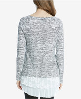 Thumbnail for your product : Karen Kane Layered-Look Jacquard Sweater